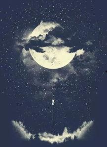 星星守护月亮,守护夜空中的永恒之光